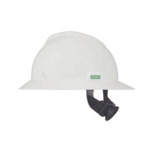 MSA V-Gard White Hat Helmet