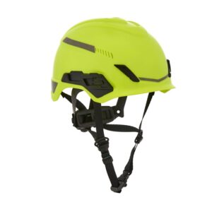 MSA V-Gard H1 Trivent Yellow/Green Safety Helmet