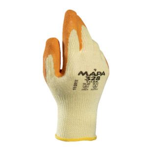 MAPA Titan 328 Natural Latex Handling Protective Gloves
