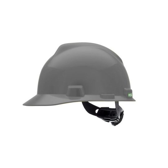 MSA V-Gard Gray Hard Cap Style