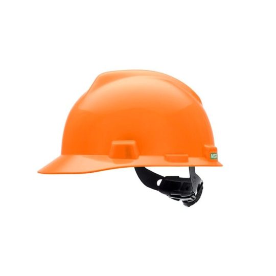 MSA V-Gard Orange Hard Cap Style